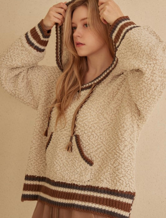 Henley Cozy Puff Sweater