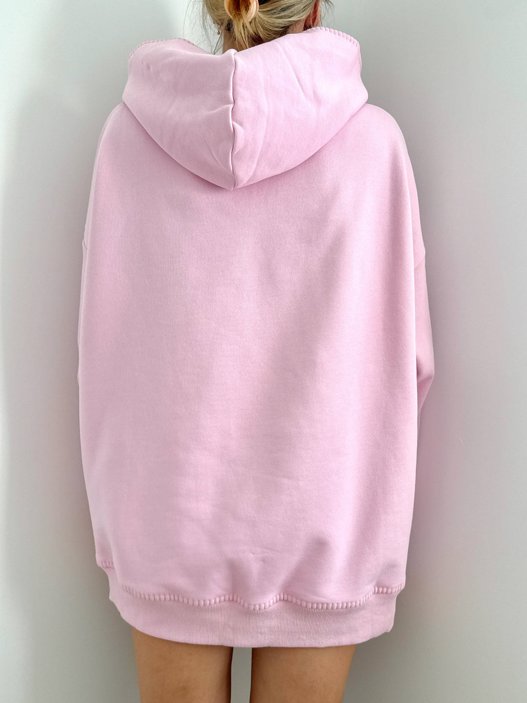 Light Pastel Magenta Stitched Sunkissedcoconut Logo Hoodie 100% Cotton - Baycreek & Co