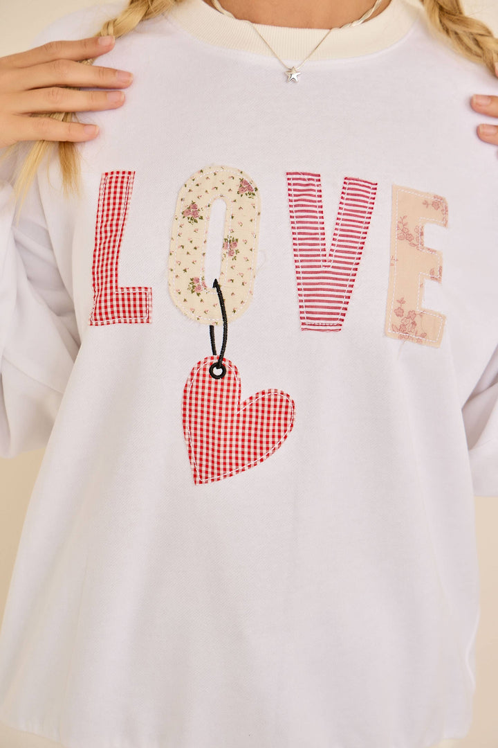 Love Patch Sweatshirt - Baycreek & Co