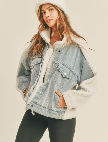 Fleece and Denim Jacket