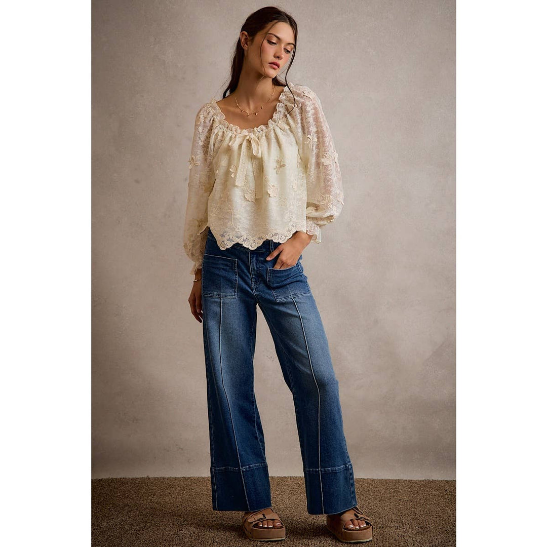 The Mireille Floral Blouse - Baycreek & Co