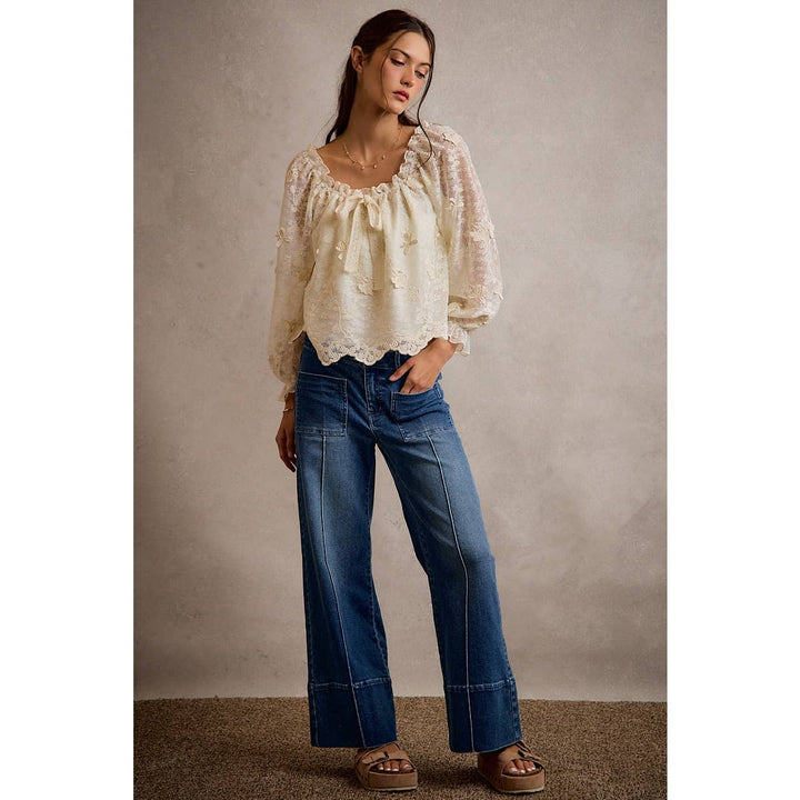 The Mireille Floral Blouse - Baycreek & Co