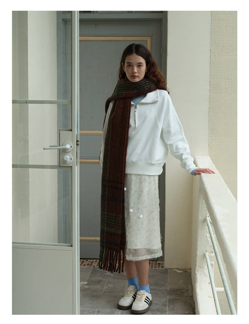 Chestnut Block Scarf