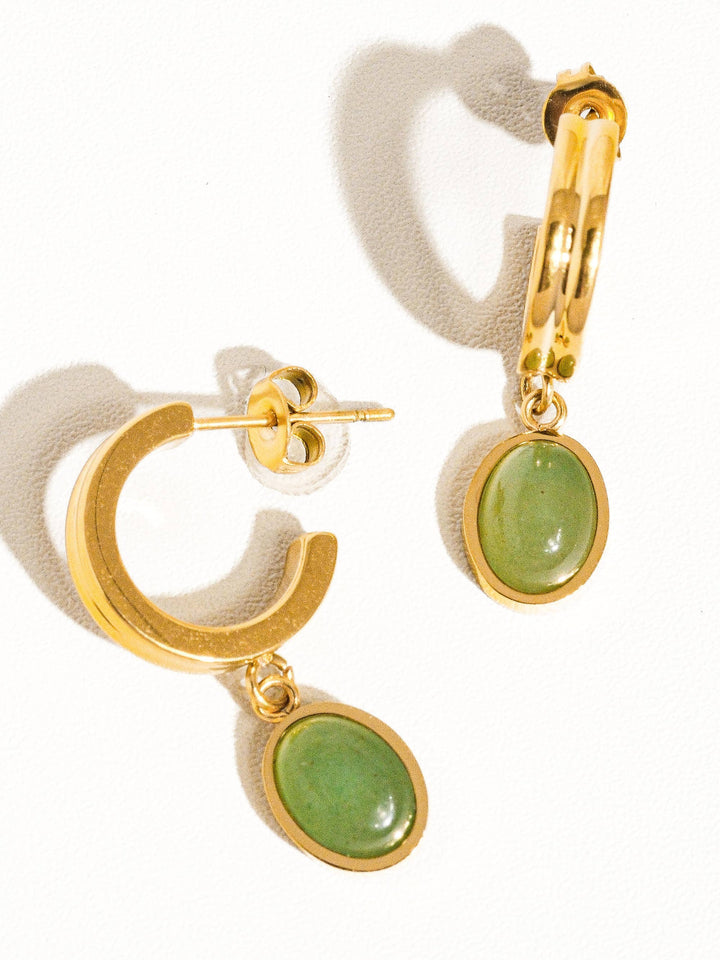Whitnee Dainty Round Stone Earring