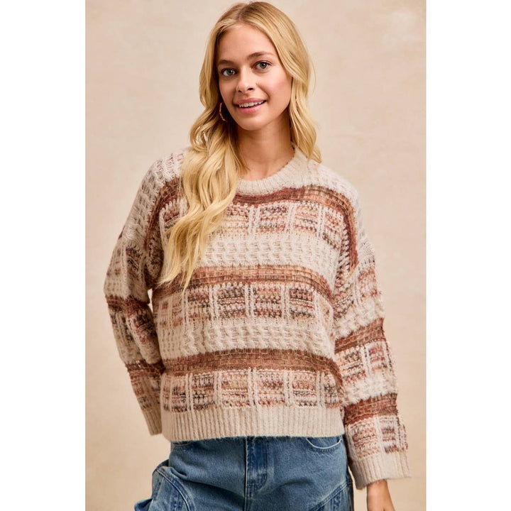 Rust & Cream Sweater