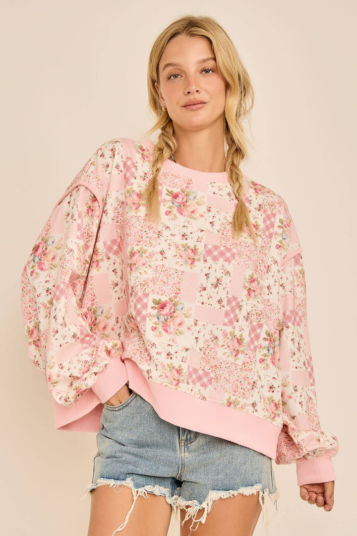 Poppy Flower Crewneck - Baycreek & Co