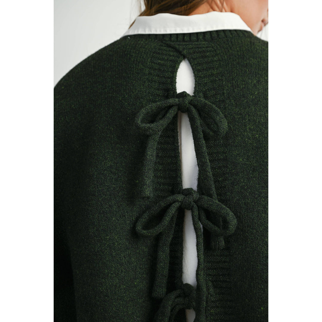 Ella Bow back Sweater - Baycreek & Co