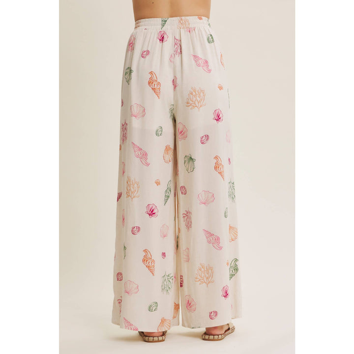 Seashell Wide Leg Bottoms - Baycreek & Co