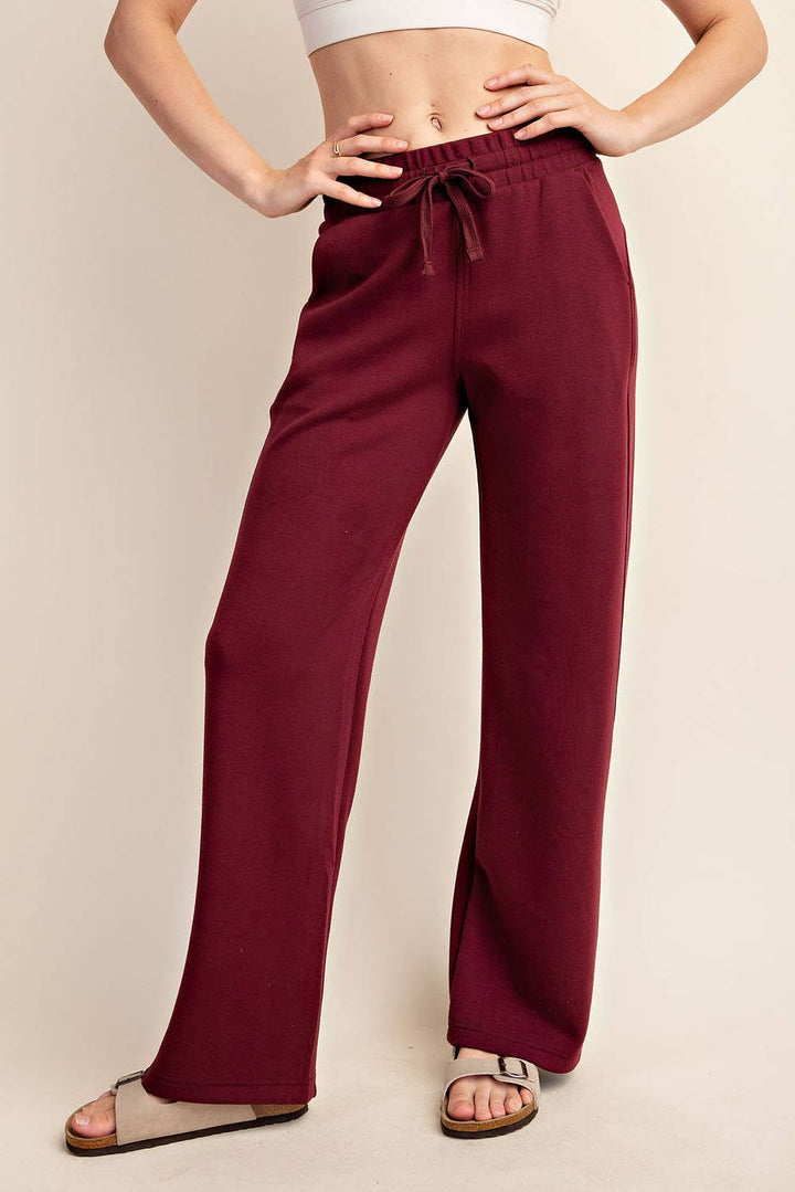 Ease Scuba Pant – Wine