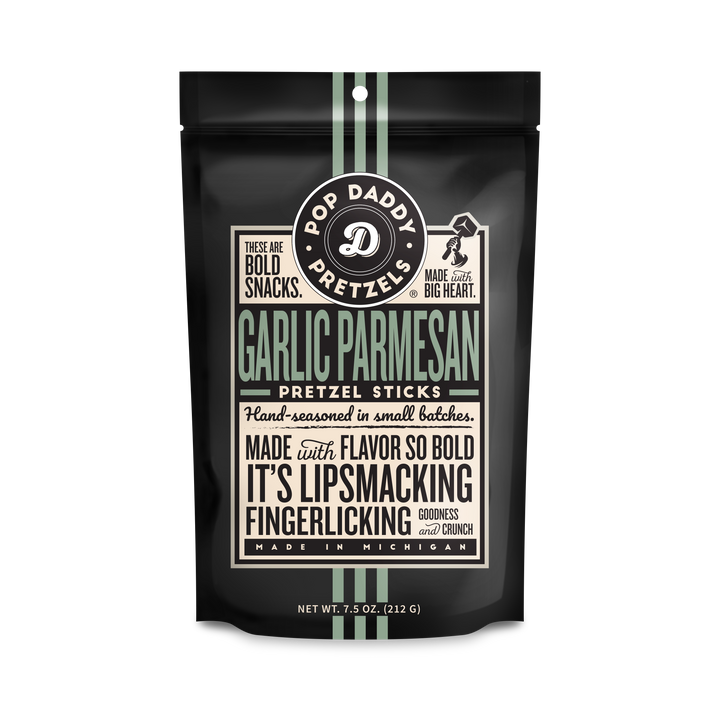 Pop Daddy – Garlic Parmesan Pretzels