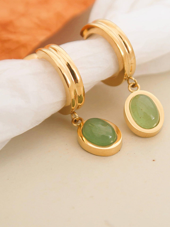 Whitnee Dainty Round Stone Earring