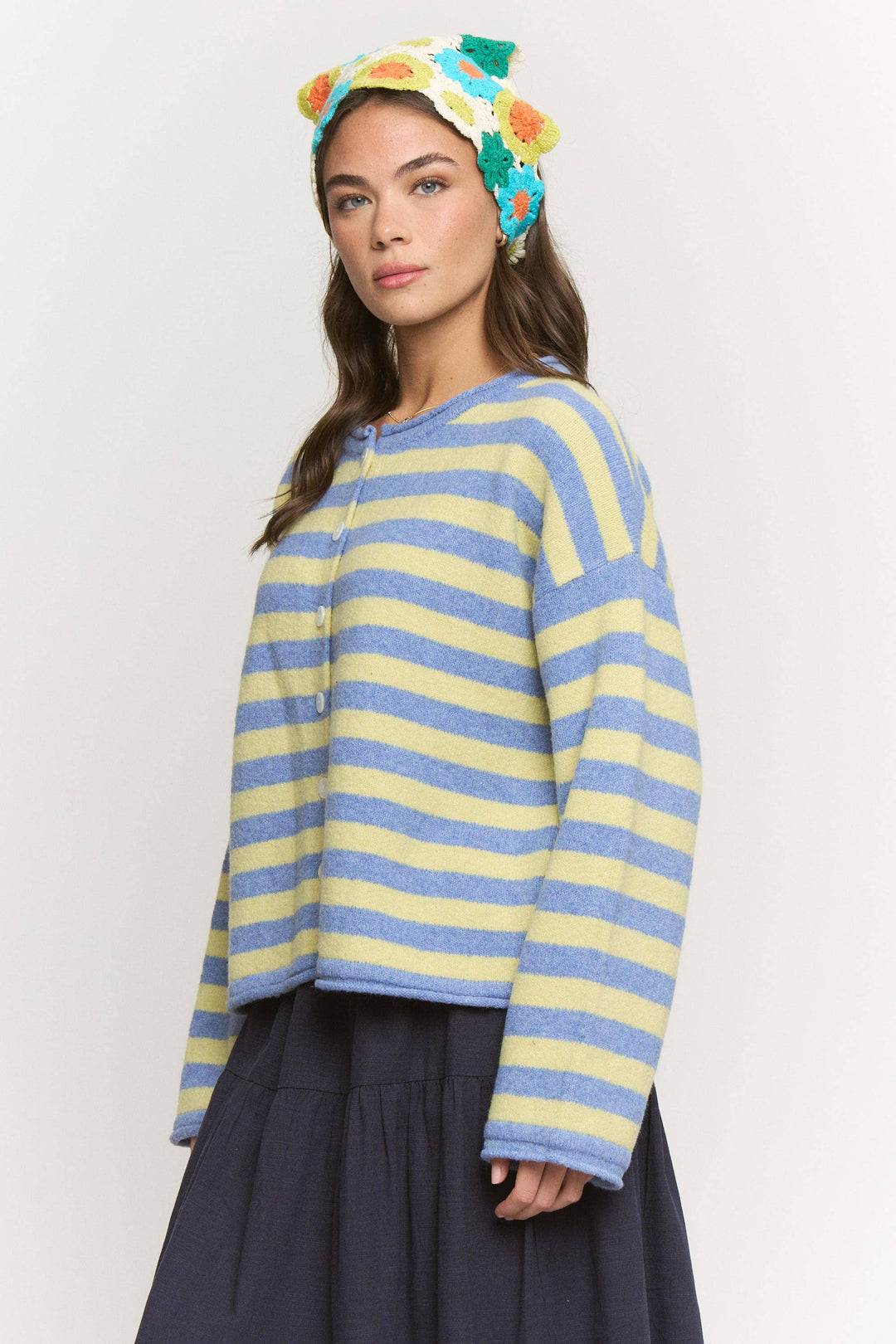 Blue Lemon Drop Cardigan