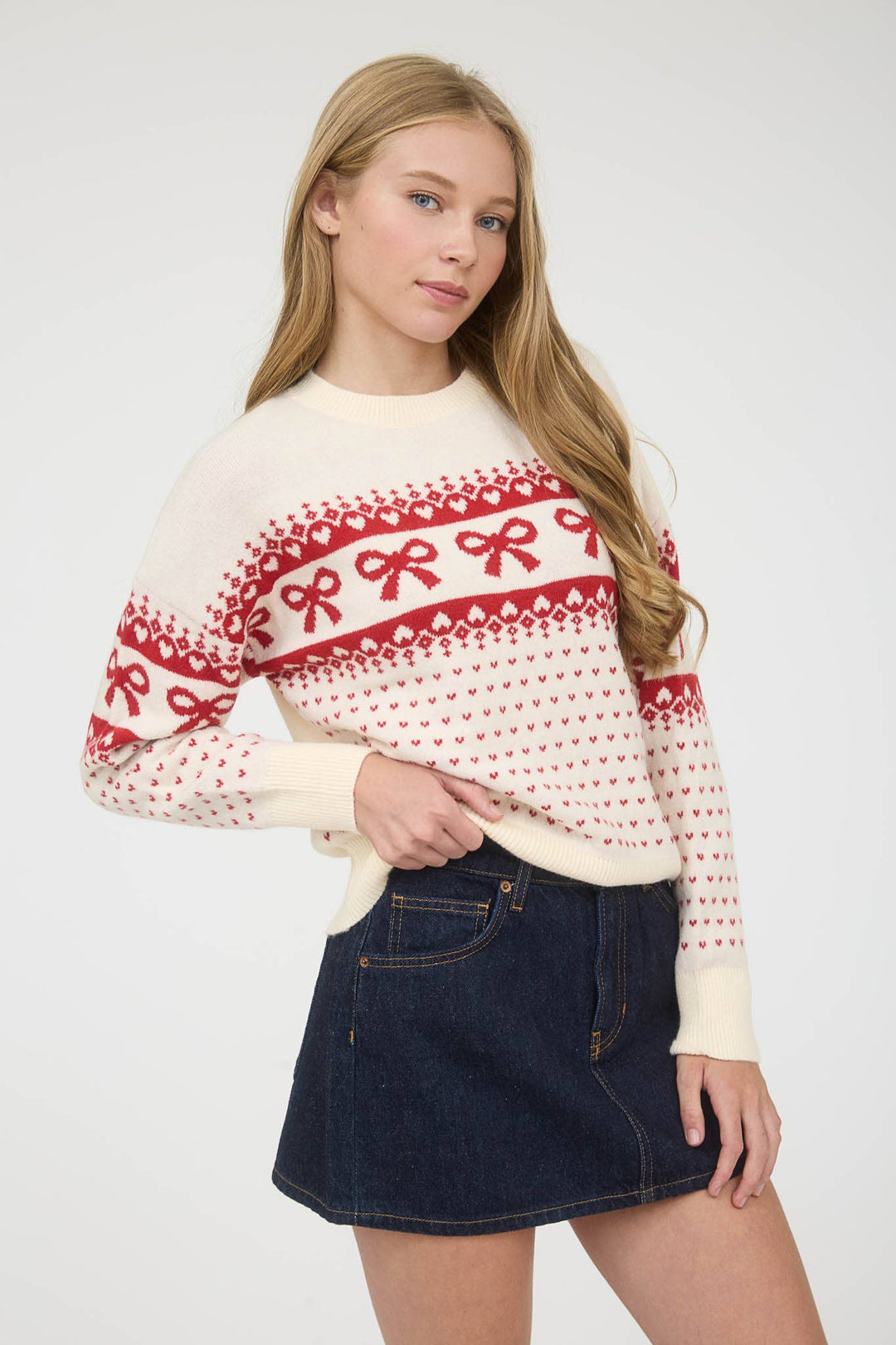 Jacquard Knit Sweater