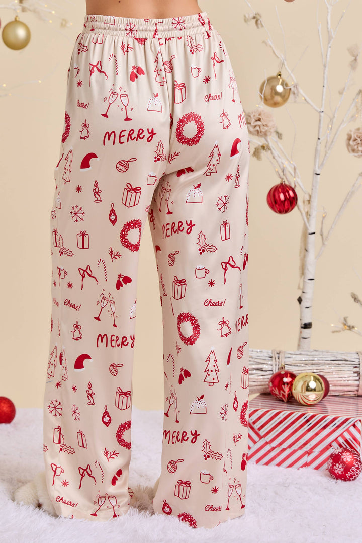 Cheerful Holiday Pajama Set