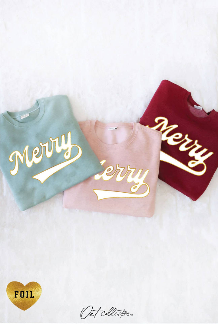 Merry Foil Sweatshirt