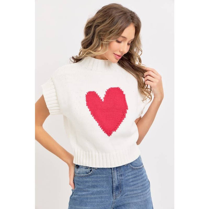 Valentine Mock Neck Sweater