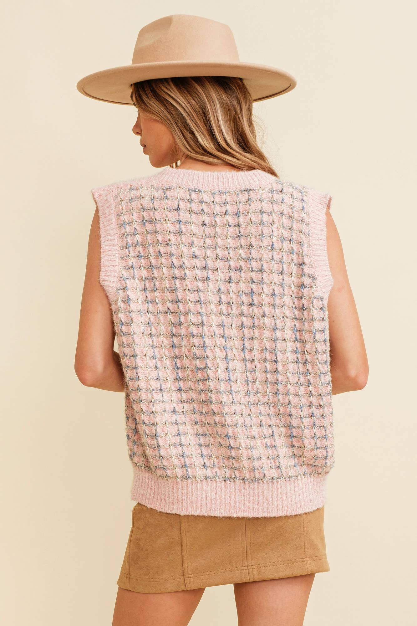 Knitted V Neck Vest