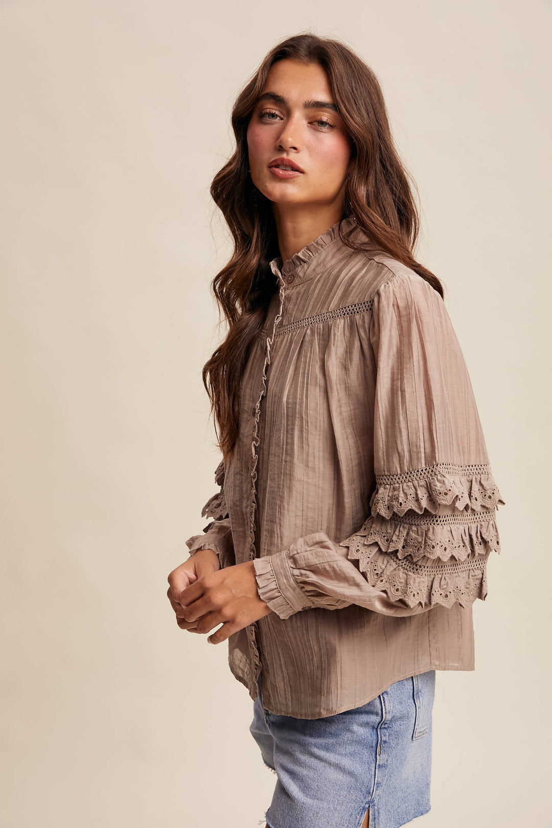 Clover Pintuck Blouse - Baycreek & Co