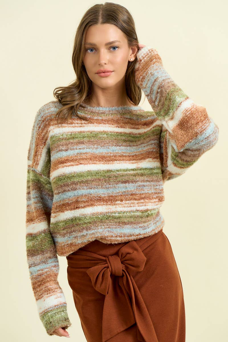 Mara Stripe Sweater - Baycreek & Co