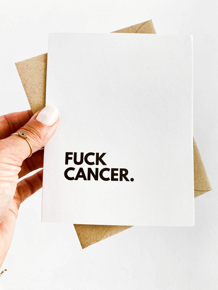 Fuck Cancer Get Well Cancer and Chemo Support Card - Baycreek & Co