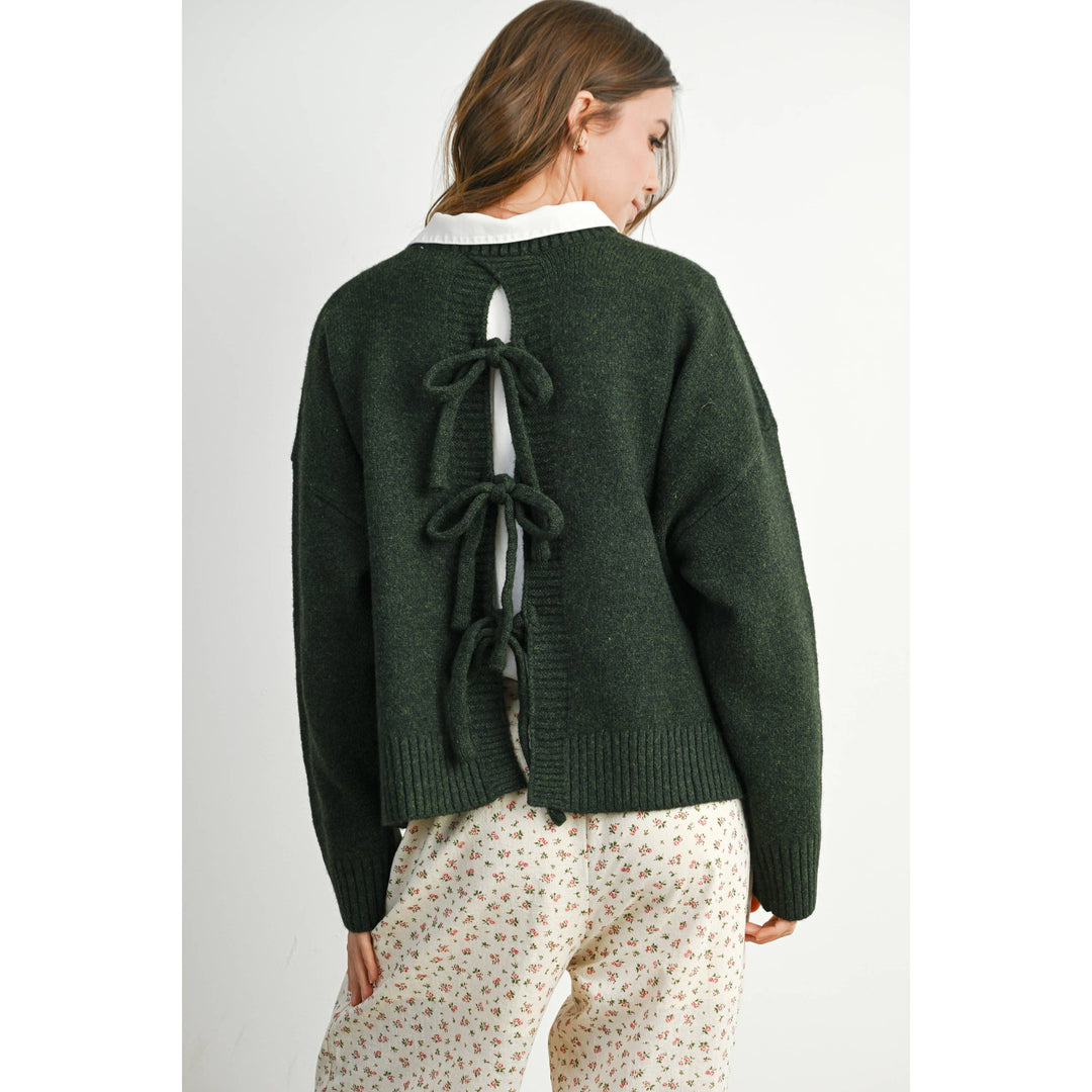 Ella Bow back Sweater - Baycreek & Co
