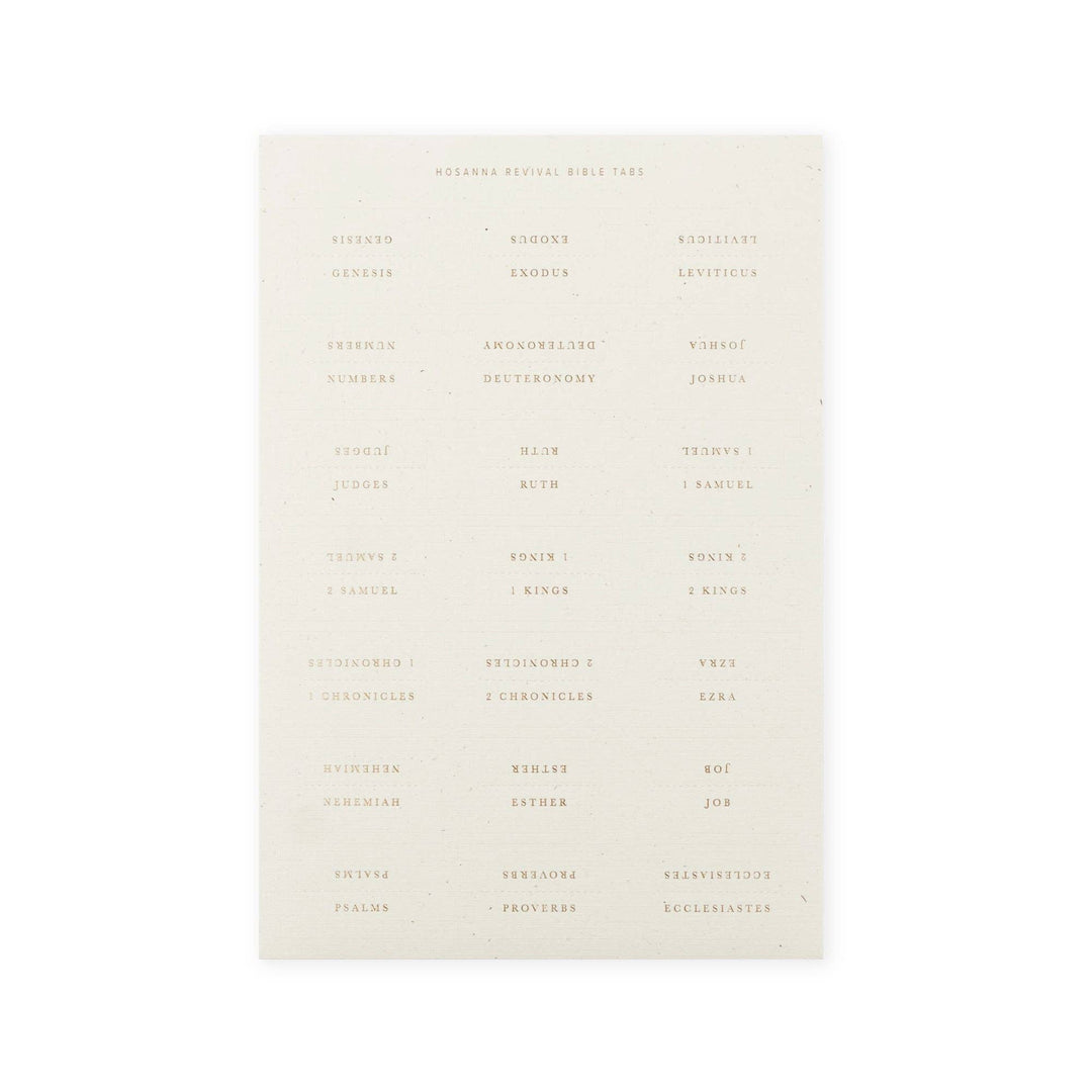 Bible Tabs: Gold Foiling