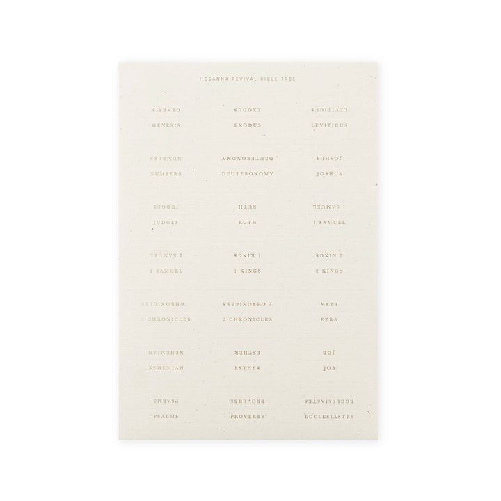 Bible Tabs: Gold Foiling