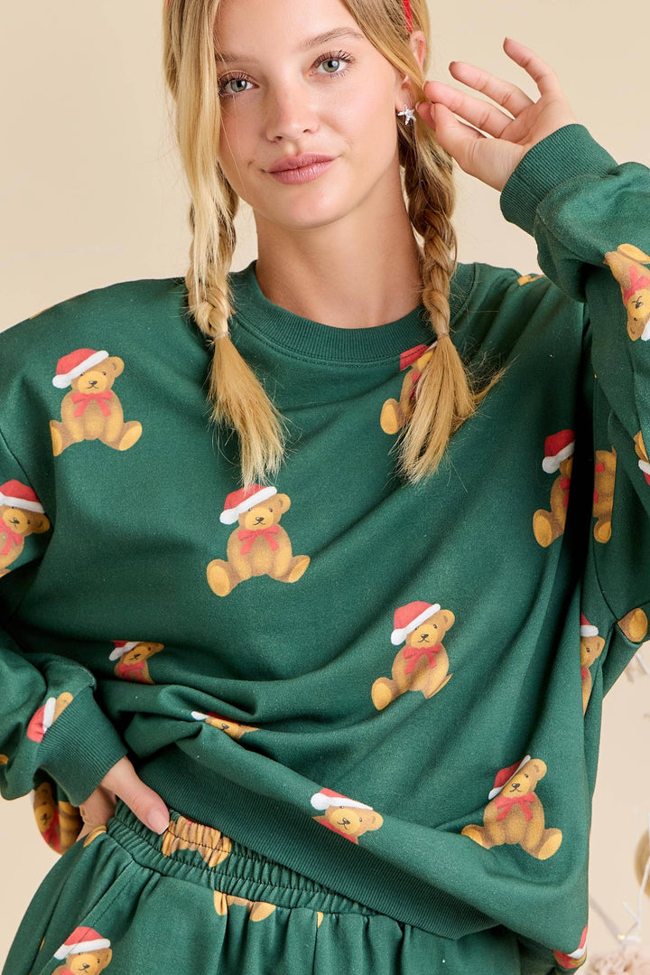 Santa Teddy Holiday Lounge Set