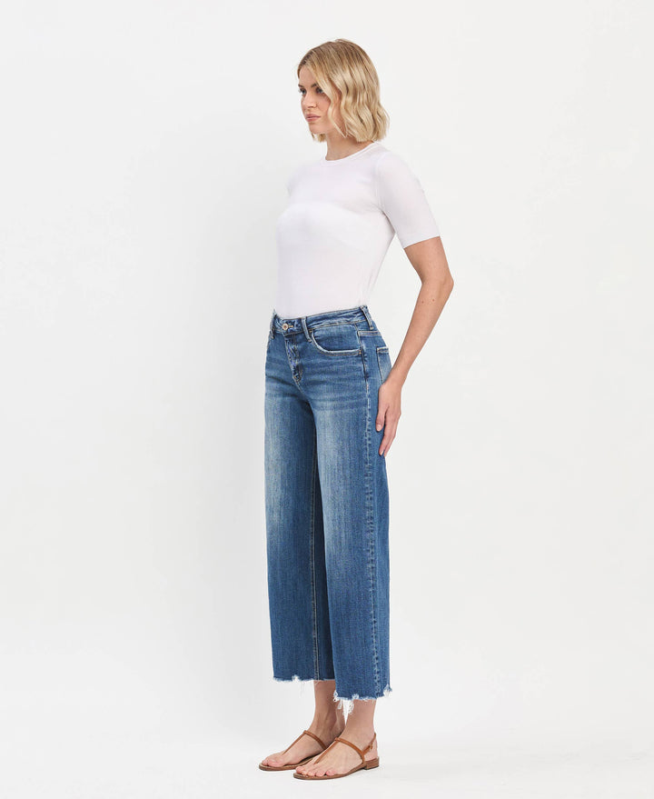 Mid Rise Wide Jeans
