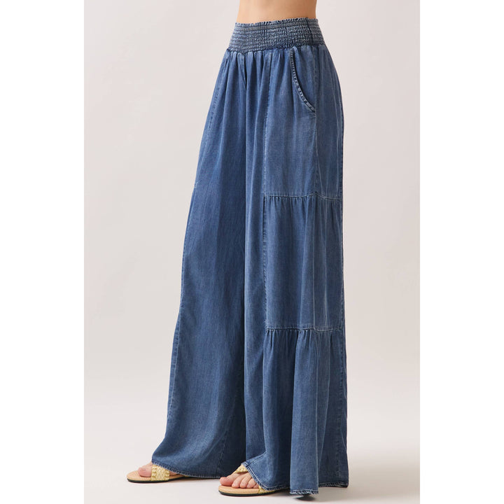 DENIM TENCEL WIDE LEG PANTS - VP3587A - Baycreek & Co