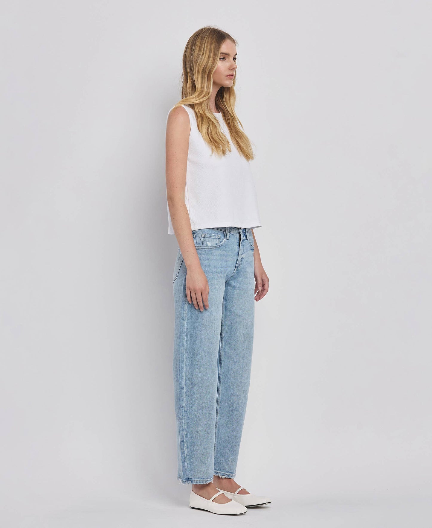 High Rise Barrel Jeans