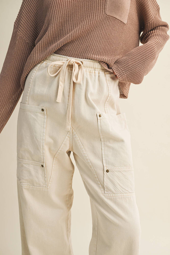 SIDE POCKET WIDE PANTS - Baycreek & Co