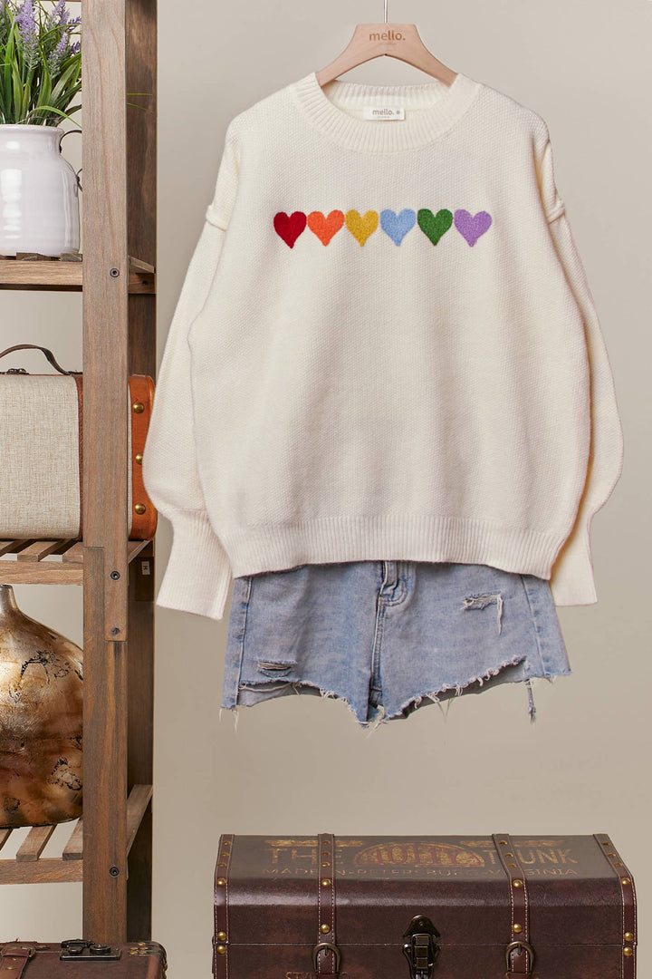 Hearts in Color Sweater