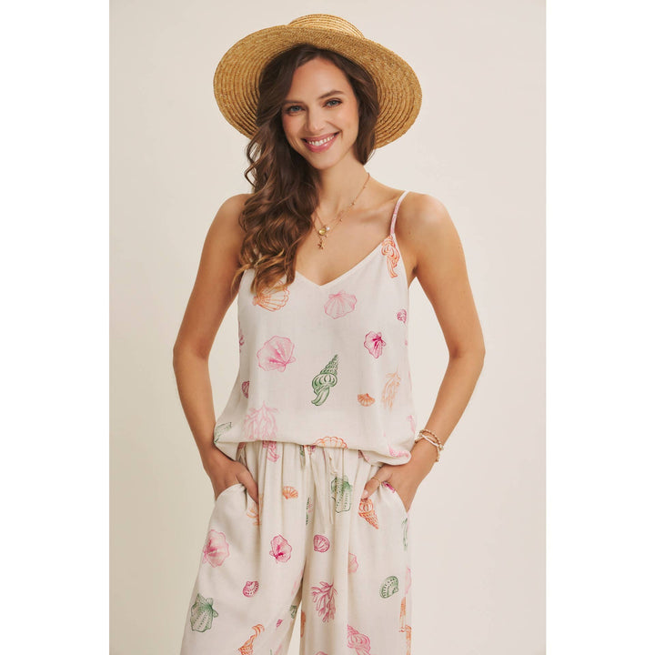 Seashell Wide Leg Bottoms - Baycreek & Co
