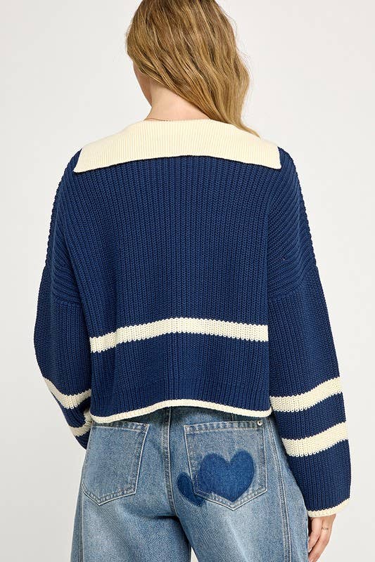Sailor Collar Sweater