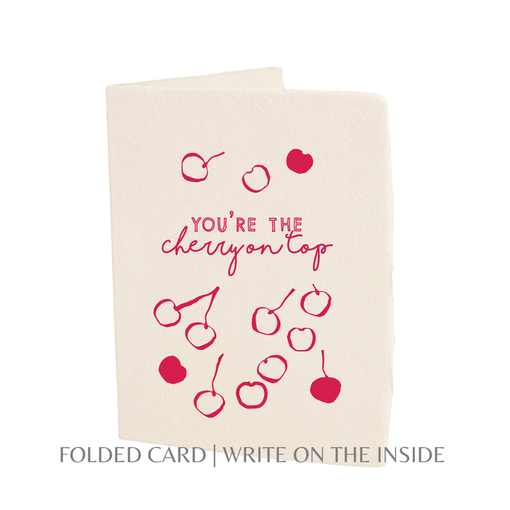 You're The Cherry On Top | Thank You Gratitude Greeting Card - Baycreek & Co
