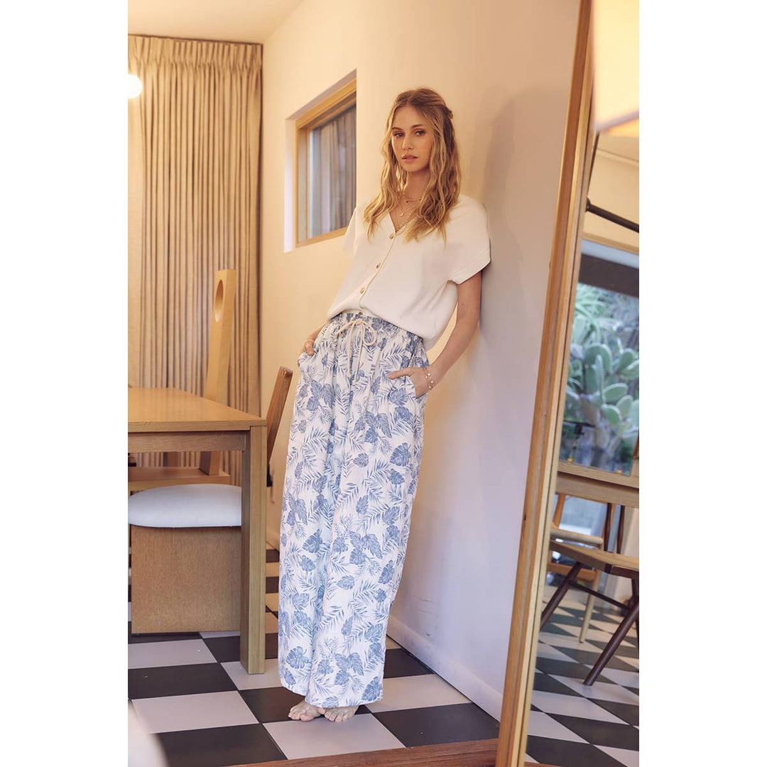 Tropical Wide Leg Pants - Baycreek & Co