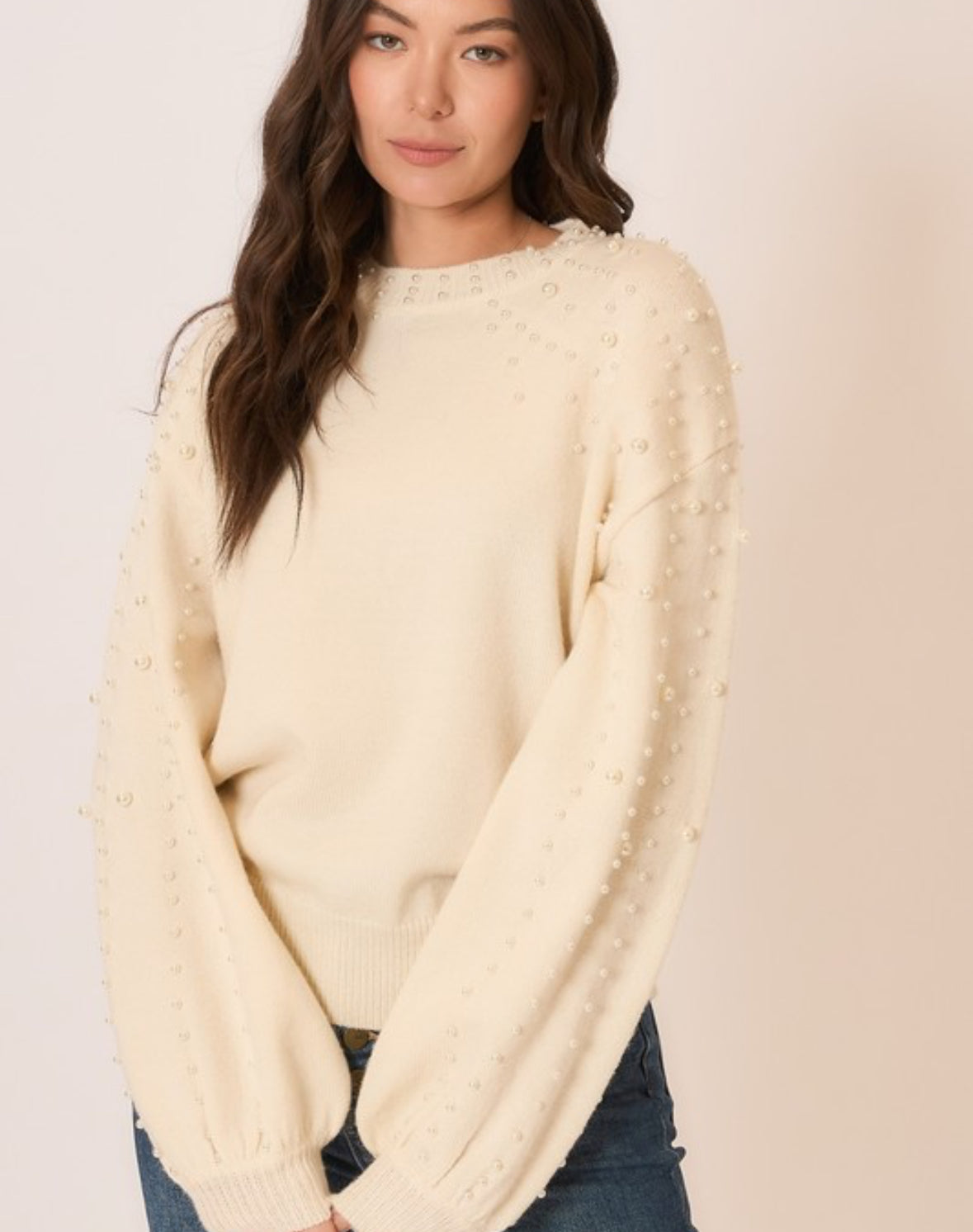 Pearl Studded Sweater