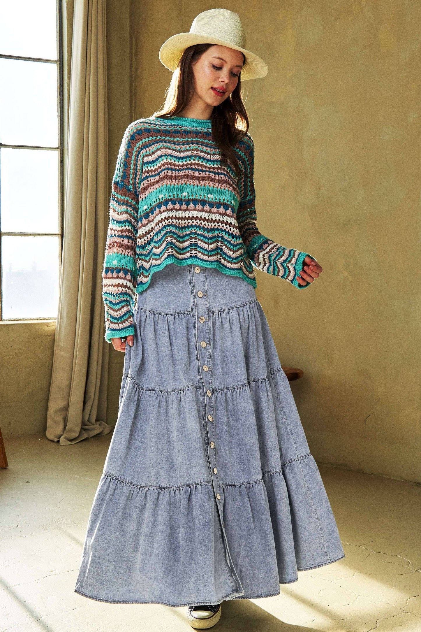 Darby Denim Skirt