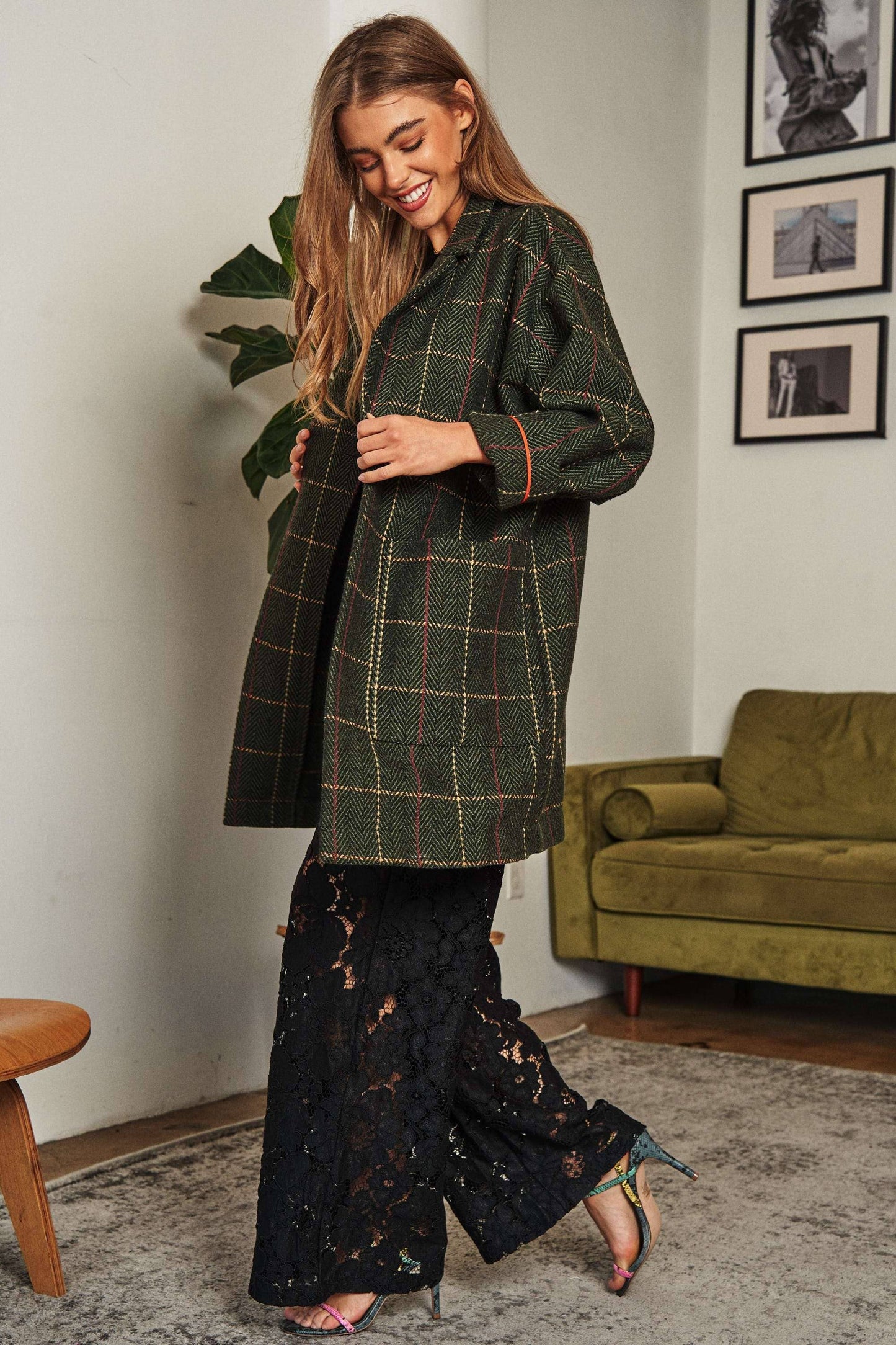 Mable Plaid Coat