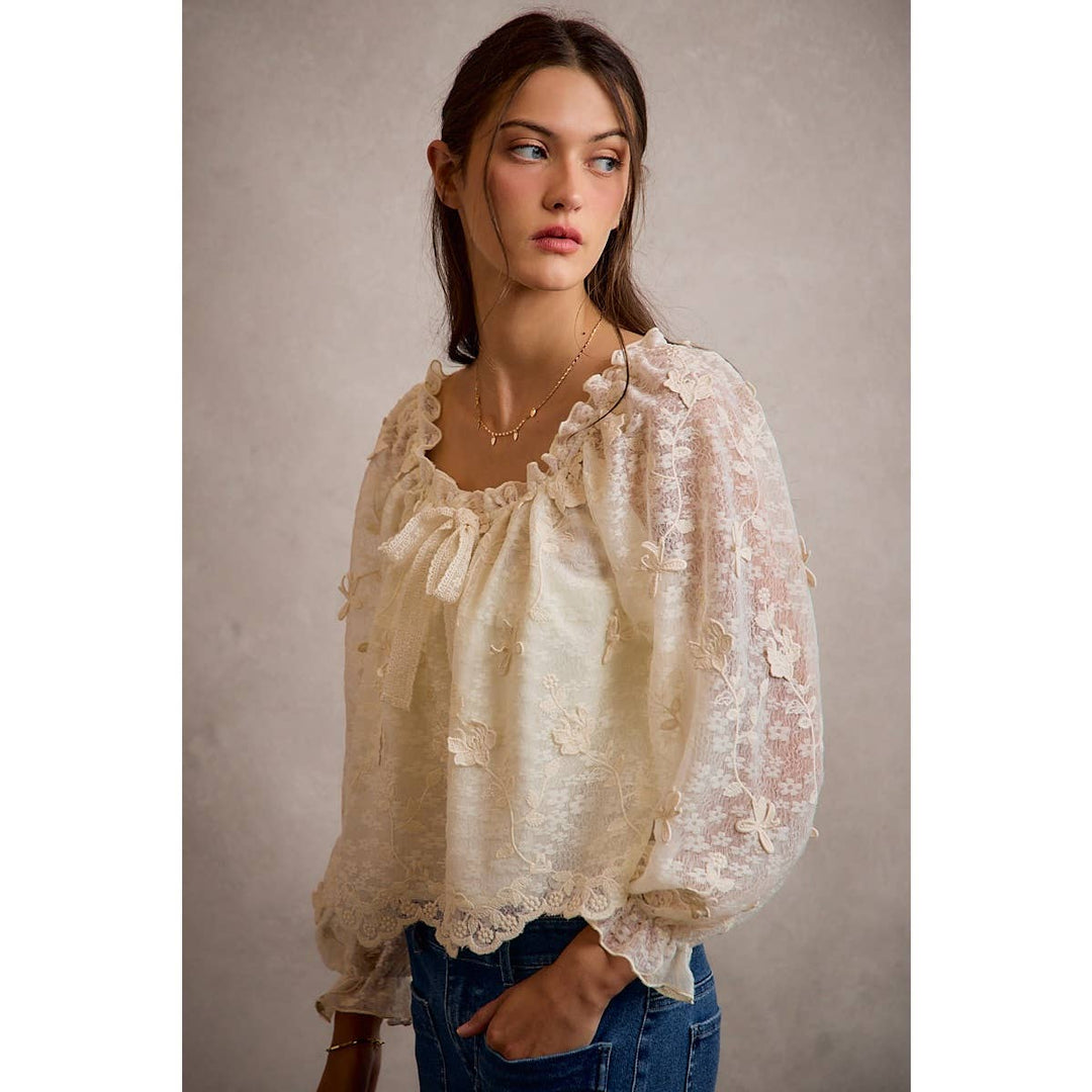 The Mireille Floral Blouse - Baycreek & Co