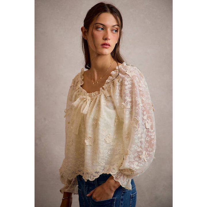 The Mireille Floral Blouse - Baycreek & Co