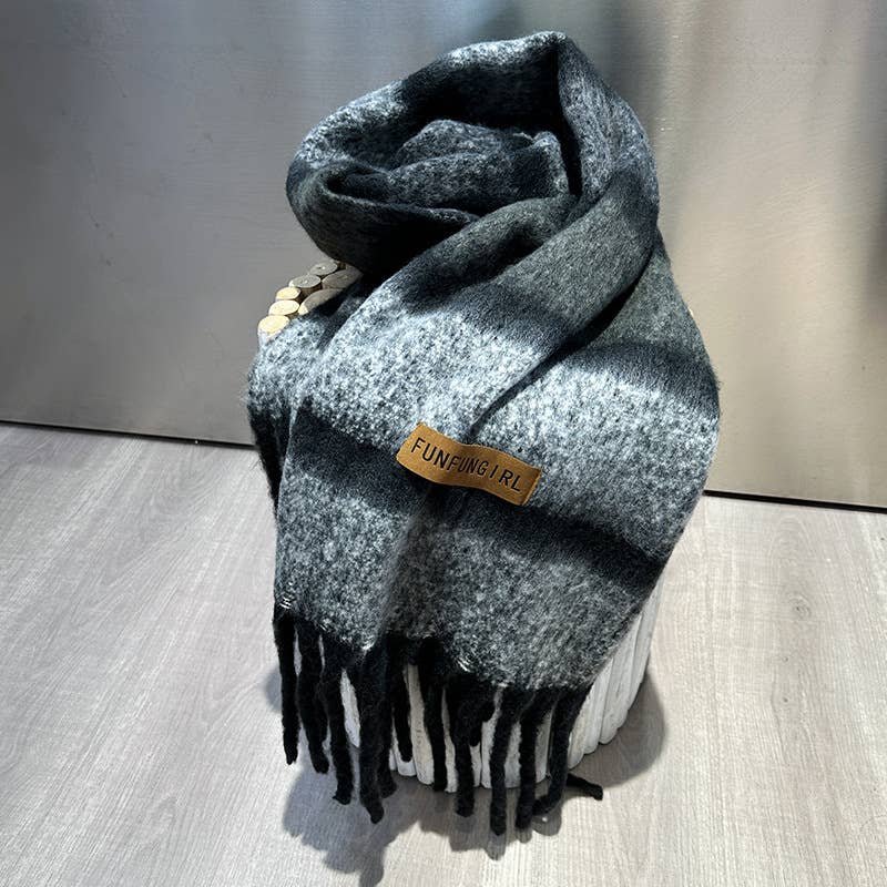 Women Soft Winter Plaid Scarf Warm Shawl - Baycreek & Co