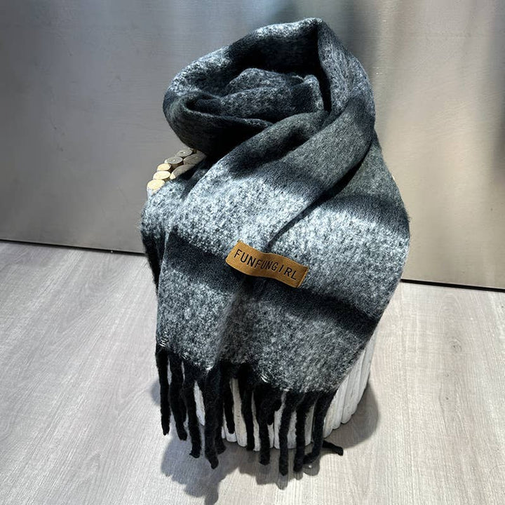 Women Soft Winter Plaid Scarf Warm Shawl - Baycreek & Co