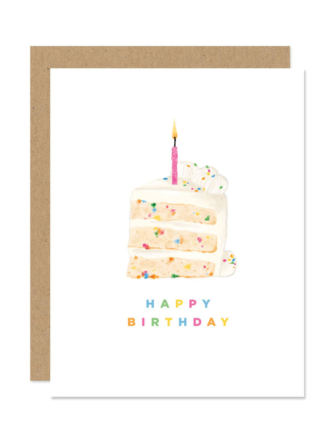 Birthday Cake Happy Birthday Card - Baycreek & Co