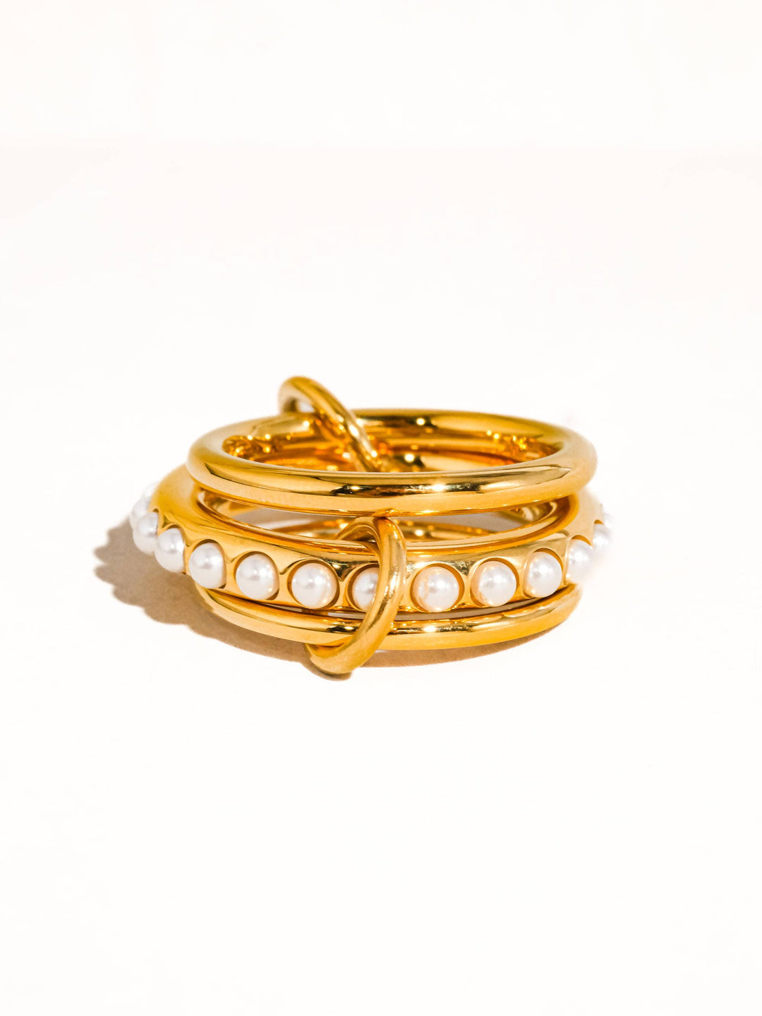 Danton Stack Pearl Band Ring