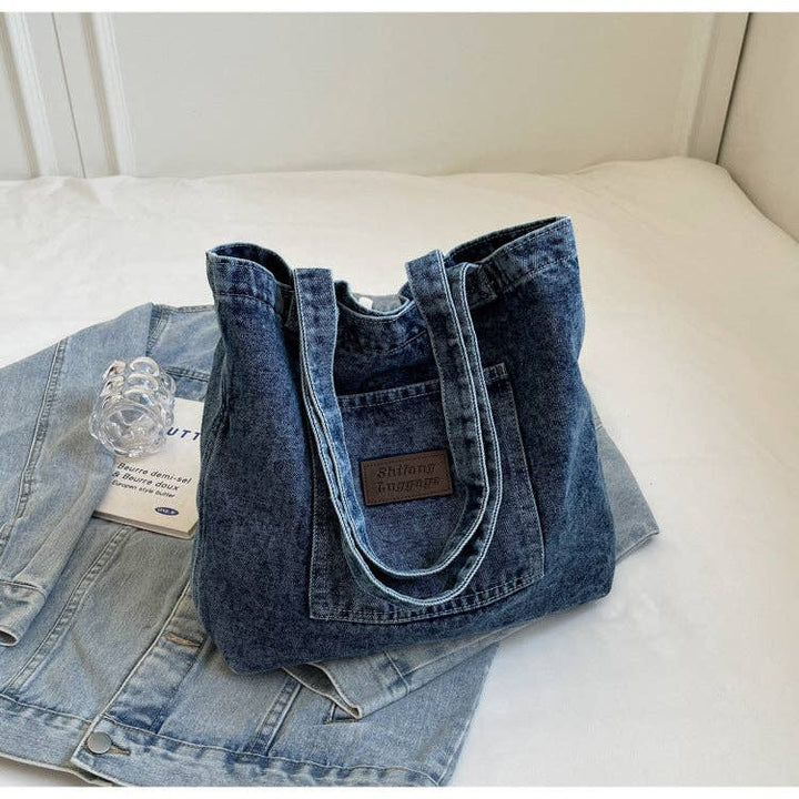 2+ Washed Pocket Demin Shoulder Bags DPB0317 - Baycreek & Co