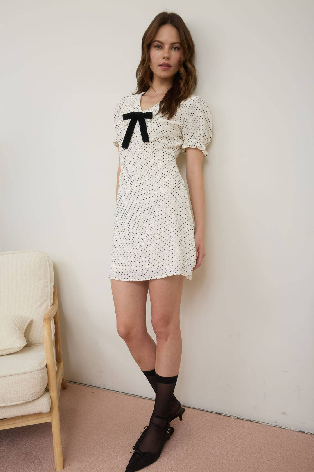 Polka Dot Midi Dress