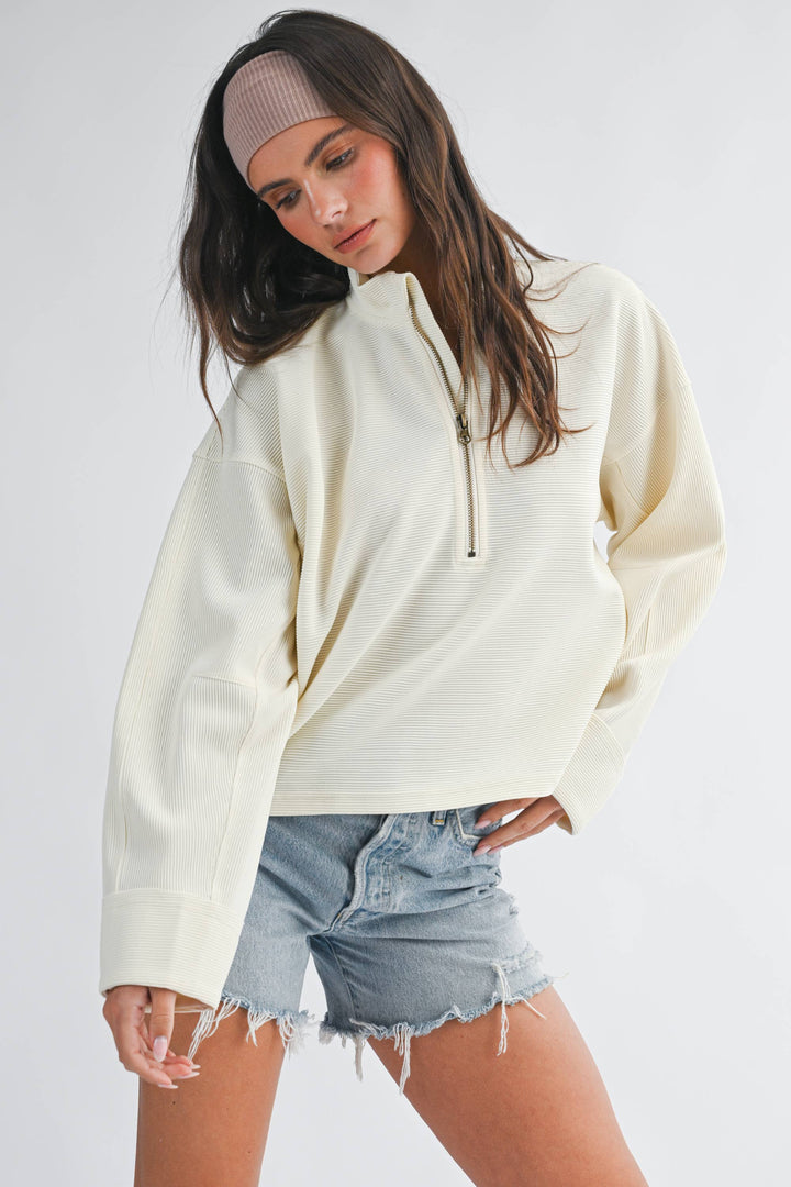 Olivia Half Zip Pullover - Baycreek & Co