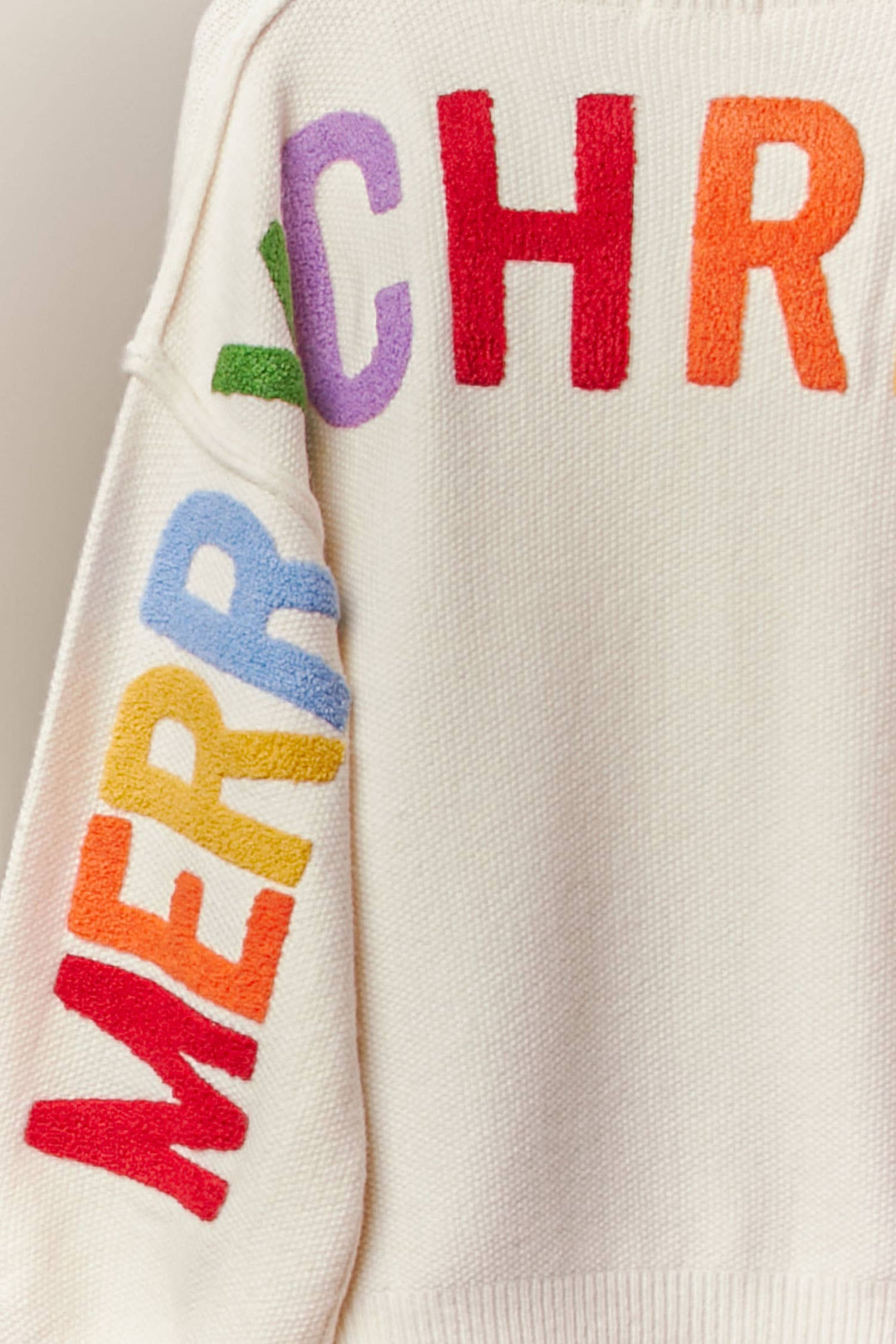 Merry Letter Knit Cardigan